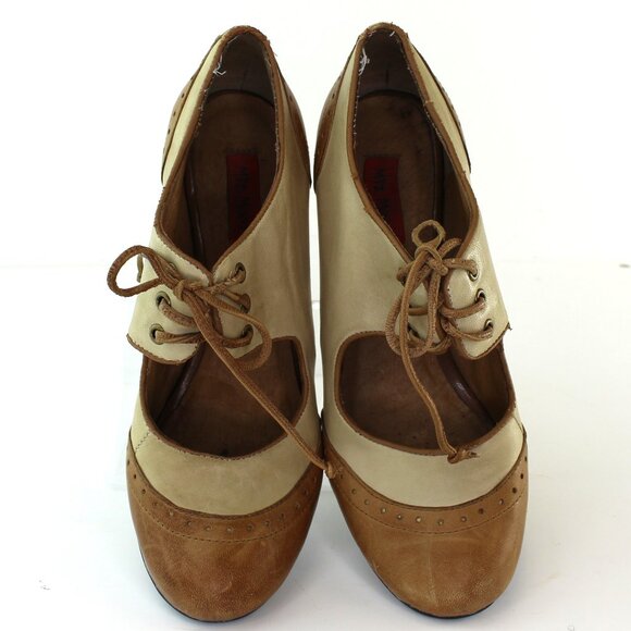 Miz Mooz Symphony Leather Mary Jane Lace-up Heels (7 US) - Picture 5 of 8